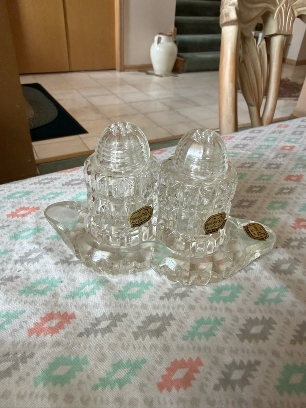 ✨ Vintage Glass Salt & Pepper Shaker Set ✨